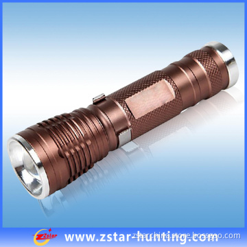250 ~ 320lm Lumens Titanium Police Tactical Rechargeable LED Light (ZSHT0015)